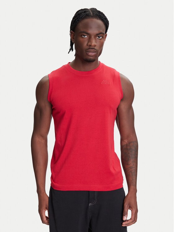Kappa Kappa Trikó Logo Corpo Cadwal 303HZB0 Piros Regular Fit