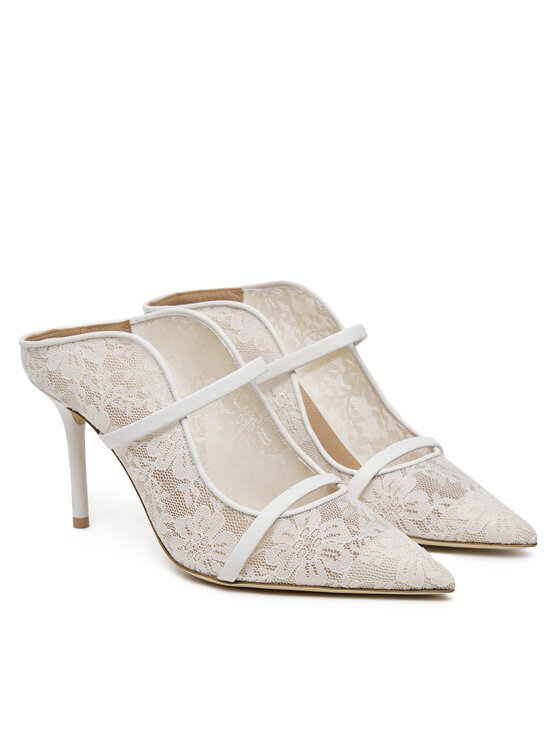 MALONE SOULIERS MALONE SOULIERS Klapki Maureen 85-269 Biały