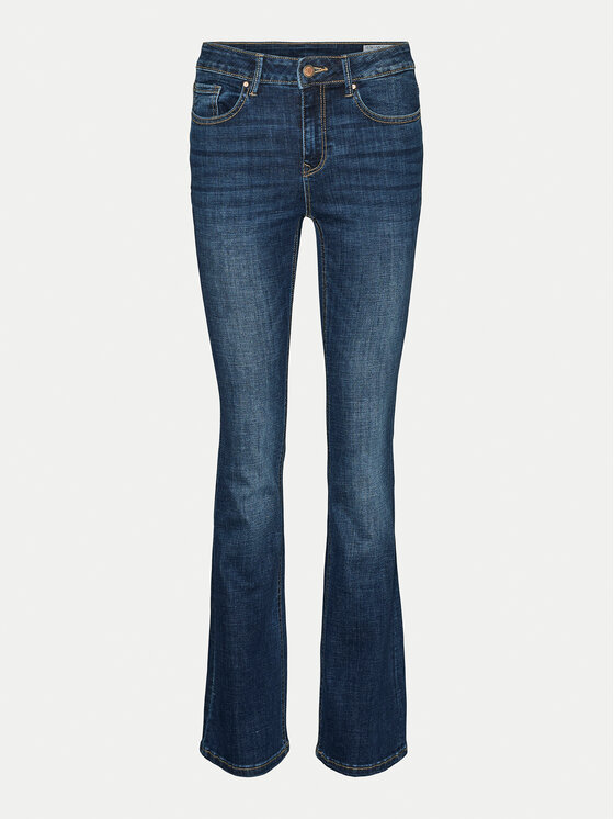 Vero Moda Vero Moda Džínsy Flash 10310511 Tmavomodrá Flared Fit