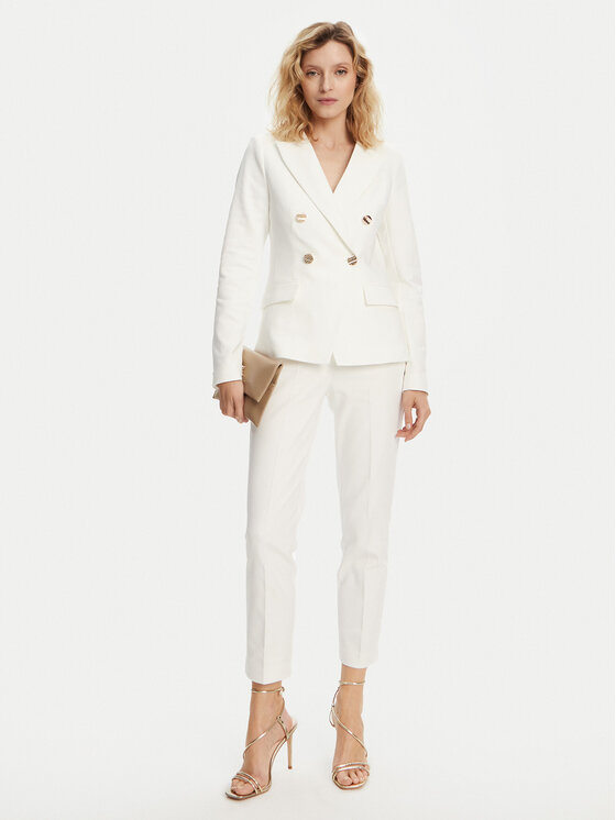 Morgan Morgan Pintsak 251-VPKY.F Valge Slim Fit