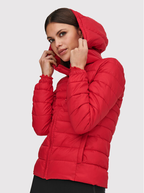 ONLY ONLY Μπουφάν μεταβατικό Tahoe 15156569 Κόκκινο Regular Fit