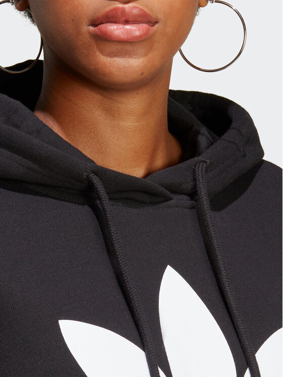 gray adidas trefoil hoodie