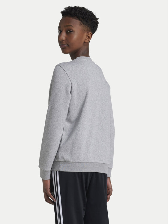 adidas adidas Felpa Trefoil IY7436 Grigio Regular Fit