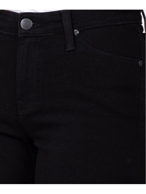 Lee Lee Jeansy MARION STRAIGHT Czarny Slim Fit