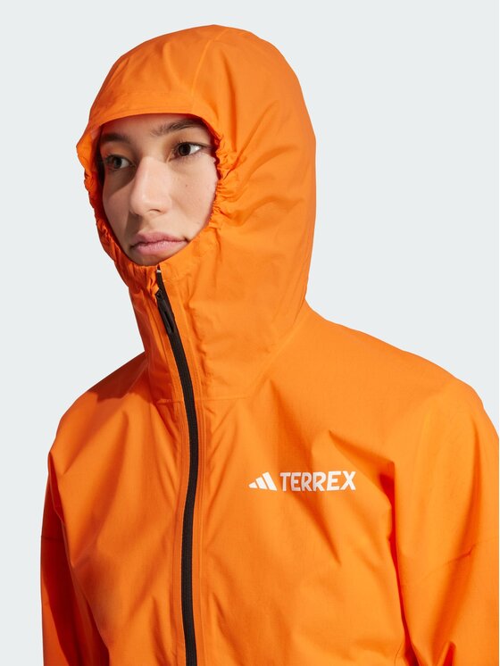 adidas adidas Kurtka do biegania 141993 Pomarańczowy Slim Fit