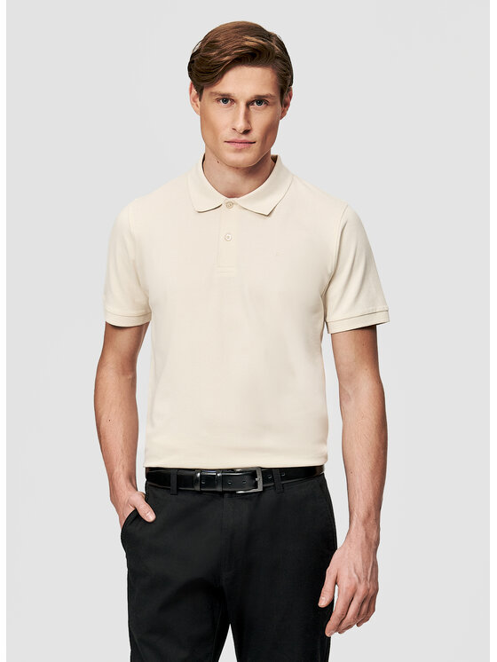 Pako Lorente Pako Lorente Polo P26SF-TX-002 Écru Classic Fit
