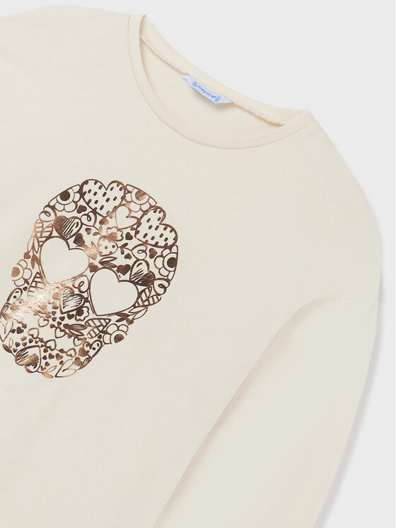 Mayoral Mayoral Bluza 7026 Bež Regular Fit