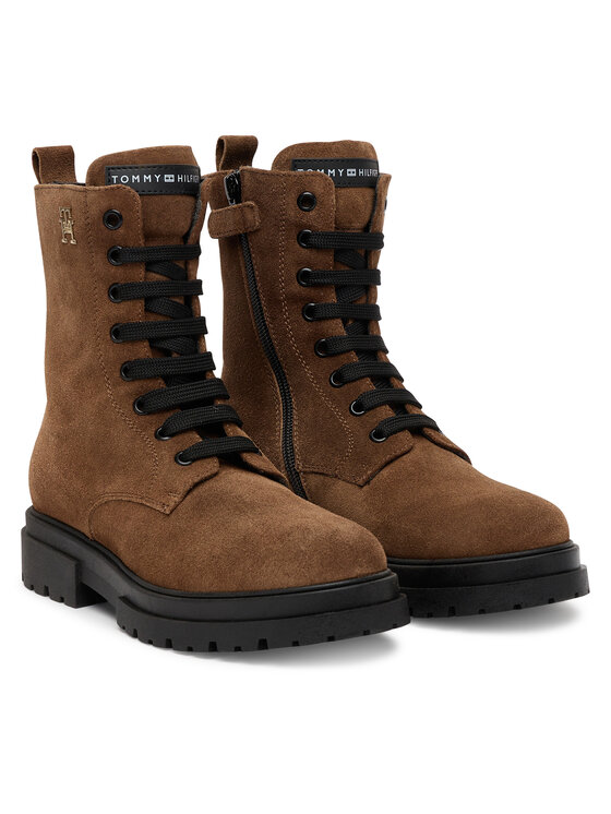 Tommy Hilfiger Tommy Hilfiger Ορειβατικά παπούτσια Lace-Up Bootie T4A5-34024-1429 Καφέ