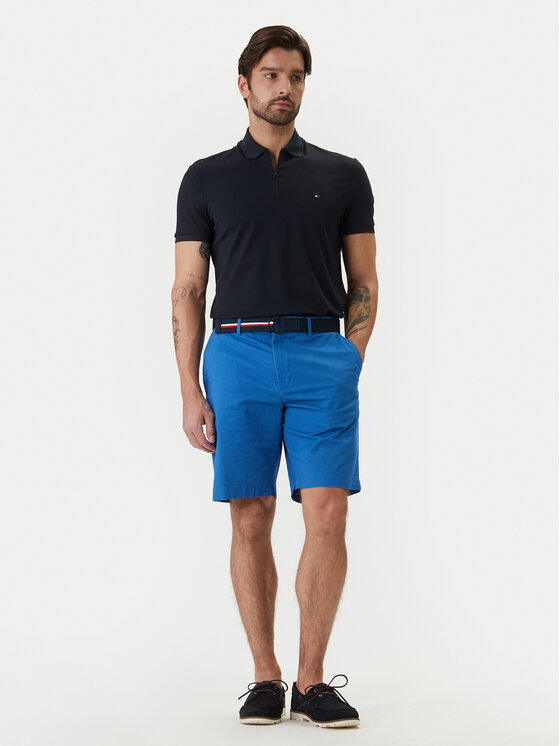 Tommy Hilfiger Tommy Hilfiger Stoffshorts Denton MW0MW42349 Blau Slim Fit
