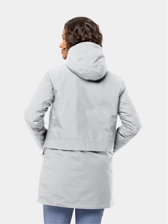 Jack Wolfskin Jack Wolfskin Зимно яке Tempelhof Coat 1116151 Сив Regular Fit