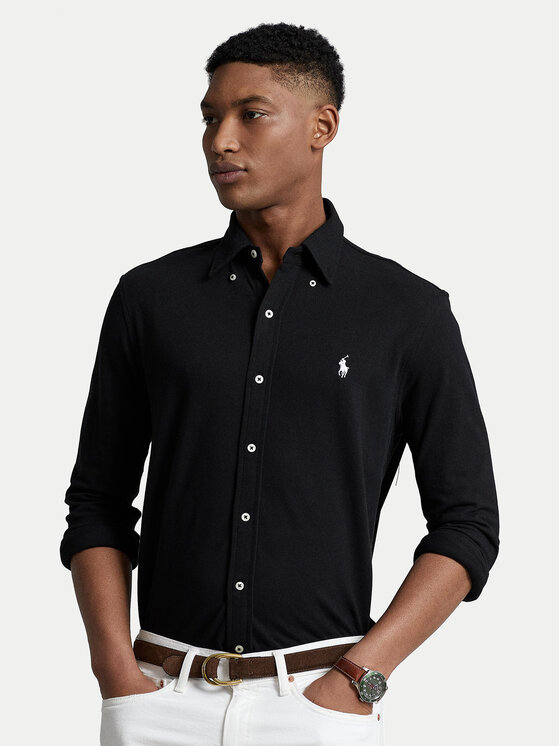 Polo Ralph Lauren Polo Ralph Lauren Ing Pique 710654408 Fekete Regular Fit