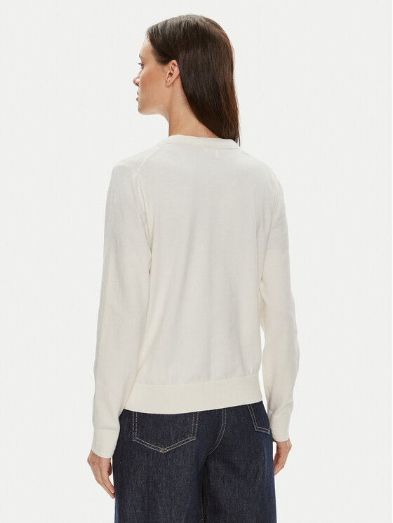 Tommy Hilfiger Tommy Hilfiger Kardigāns WW0WW42370 Écru Regular Fit