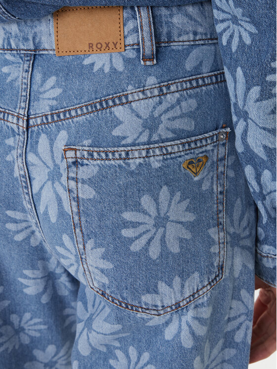 Roxy Roxy Τζιν Boogie Night ERJDP03323 Μπλε Wide Leg