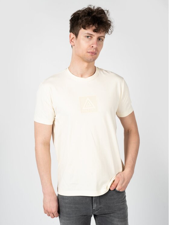 Iceberg Iceberg T-Shirt F020639A Μπεζ Regular Fit