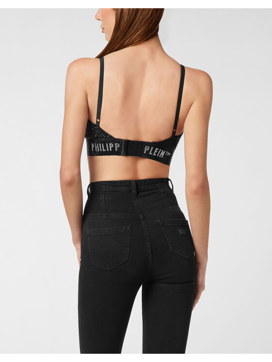 PHILIPP PLEIN PHILIPP PLEIN Biustonosz sportowy 26539 Czarny