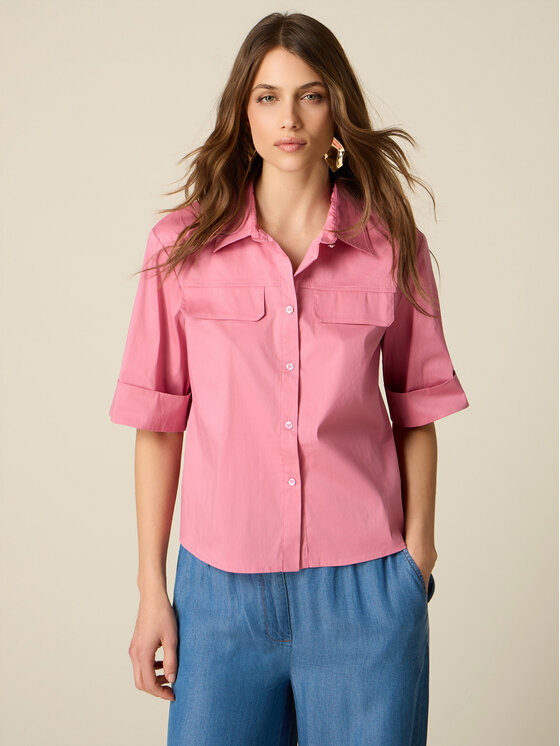 Oltre Oltre Camicia 5074R103205N006 Rosa Boxy Fit