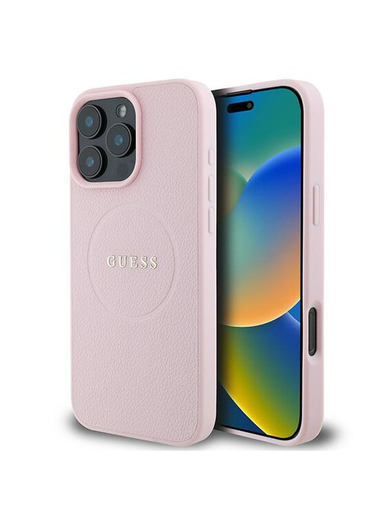 Etui na telefon Guess, Różowe, Apple iPhone 15 Pro Max