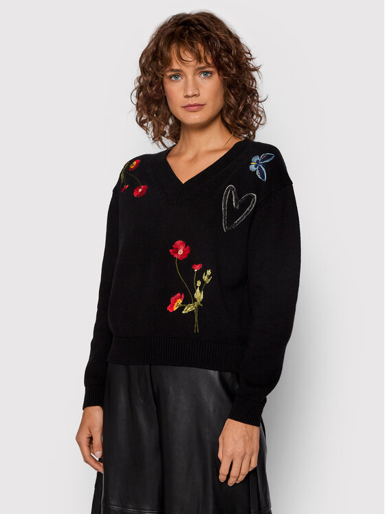 Maglione Luca 21WWJFAM Nero Regular Fit