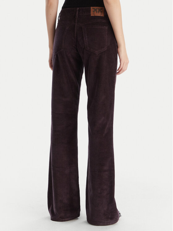 PINKO PINKO Stoffhose Old Velvet 105662 A2WS Violett Regular Fit