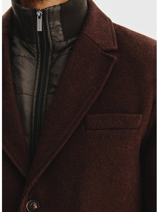 Pako Lorente Pako Lorente Płaszcz zimowy P25WF-7X-016 Brązowy Classic Fit