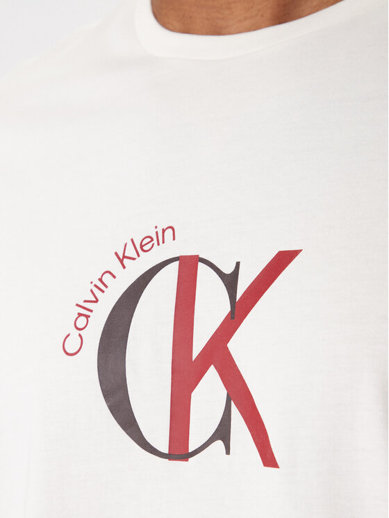 Calvin Klein Jeans Calvin Klein Jeans T-shirt 2Tone Graphic LV14RE829G Bianco Regular Fit