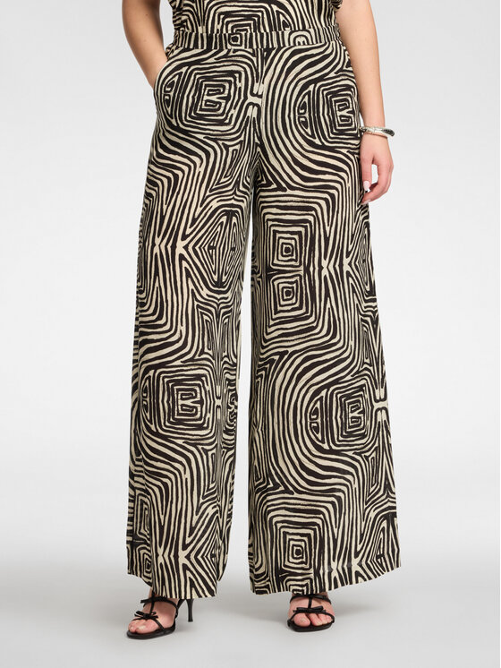 Elena Mirò Elena Mirò Pantaloni di tessuto P194P200490N001 Nero Regular Fit