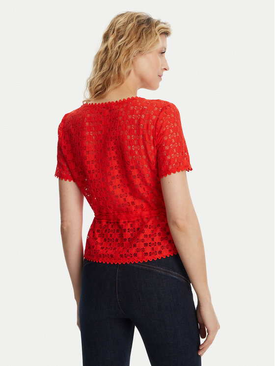 Morgan Morgan Bluza 231-DATE Rdeča Slim Fit