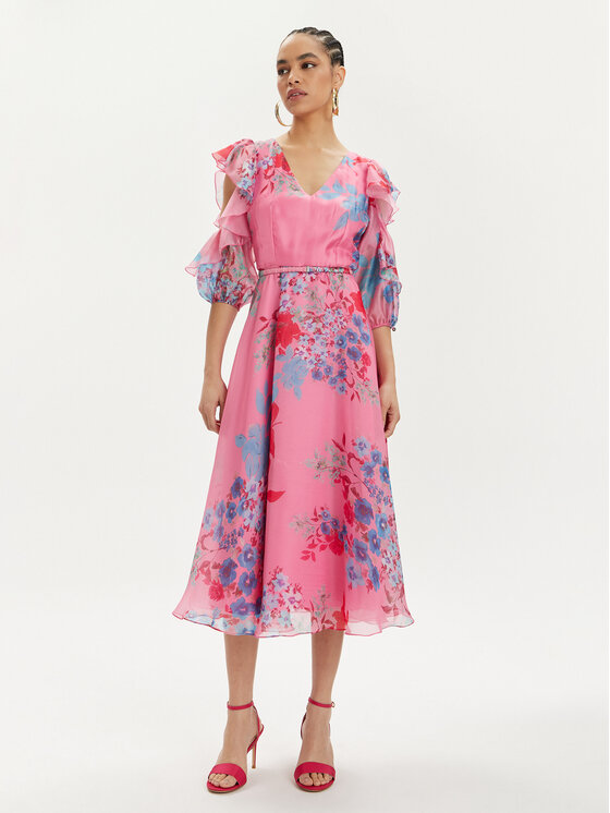 Nissa Nissa Koktélruha RS14867 Rózsaszín Regular Fit