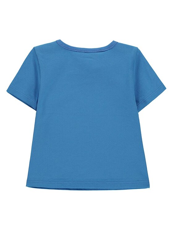 Kanz Kanz T-Shirt 1912871-3710 Niebieski Basic Fit