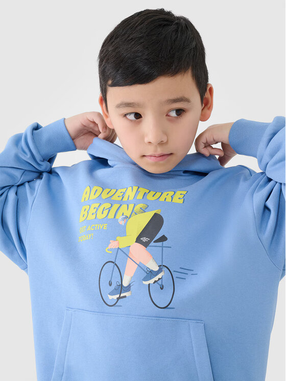 4F 4F Felpa 4FJASAW24TSWSM2160-32S Blu scuro Oversize