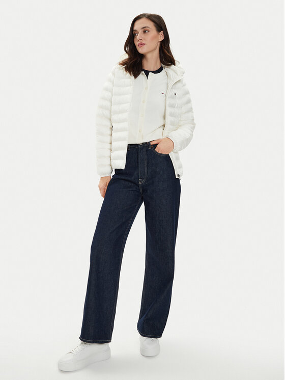 Tommy Hilfiger Tommy Hilfiger Μπουφάν μεταβατικό WW0WW38927 Λευκό Regular Fit