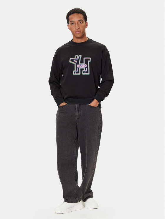 HUGO HUGO Felpa Newirex 50549213 Nero Regular Fit