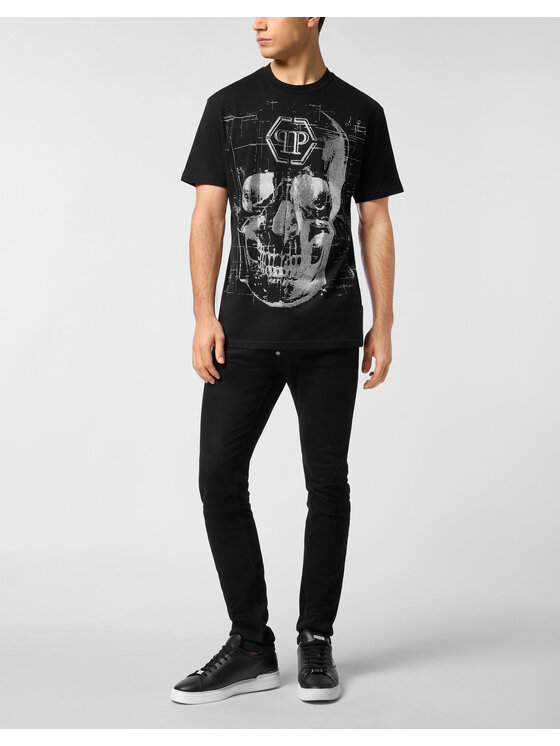 PHILIPP PLEIN PHILIPP PLEIN T-Shirt 27081 Černá Regular Fit