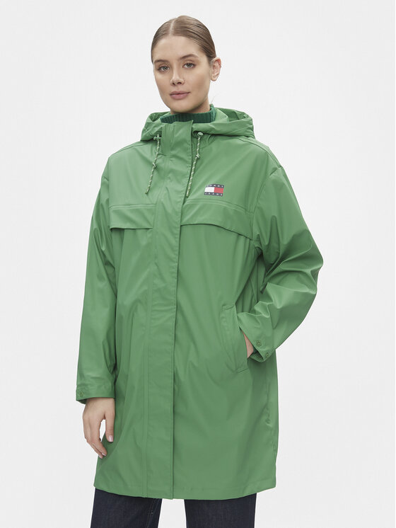 Női Átmeneti kabát Tommy Jeans, Méret: M, Zöld, Chicago DW0DW15949