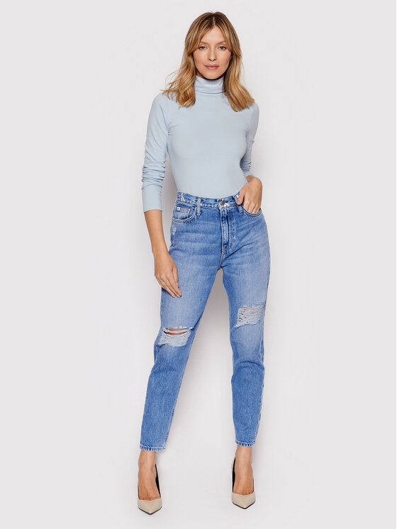 Calvin Klein Jeans Jeans J20J217827 Blu Mom Fit • Modivo.it