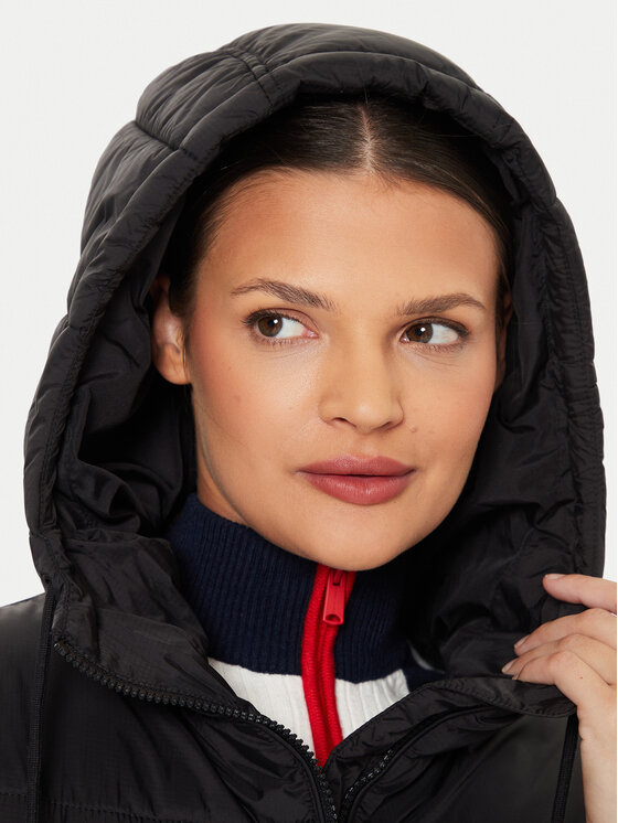 Tommy Jeans Tommy Jeans Geacă de iarnă DW0DW18313 Negru Cropped Fit