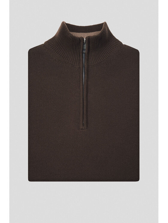 Lancerto Lancerto Sweter Johan SW073224000083 Brązowy Regular Fit