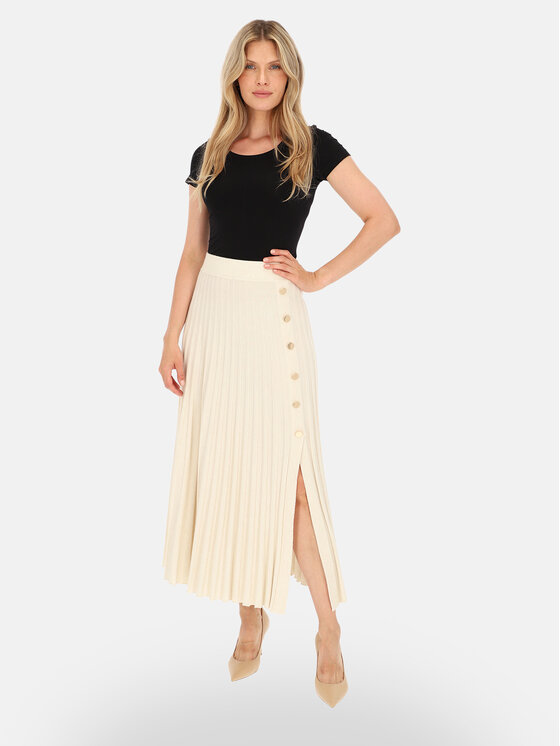 L’AF L’AF Spódnica maxi Aura Kremowy Regular Fit