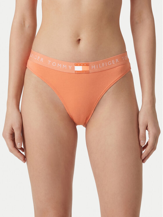 Tommy Hilfiger Tommy Hilfiger Klasikinės kelnaitės Heritage Tonal UW0UW06038 Oranžinė