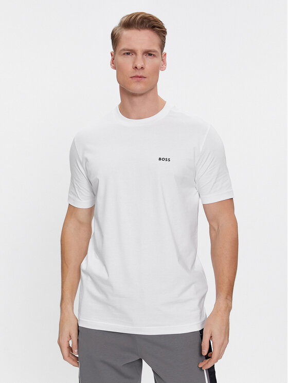 Boss T-krekls 50506373 Balts Regular Fit