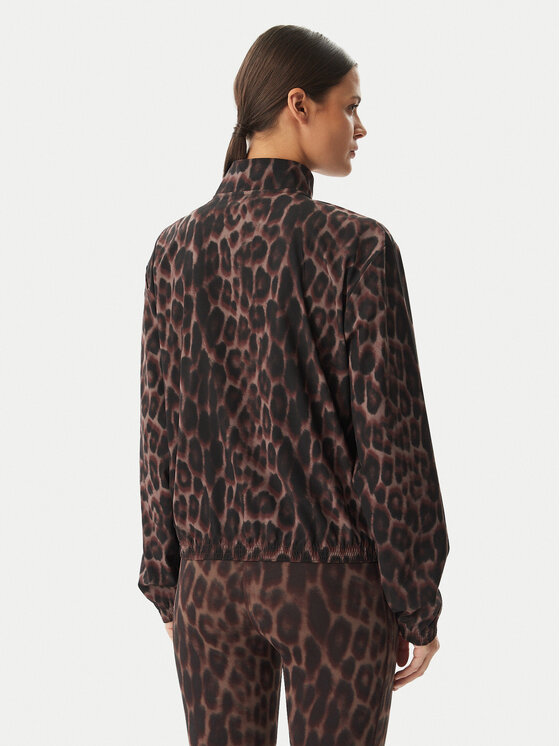adidas adidas Світшот Workout Essentials Leopard Woven KD7612 Коричневий Regular Fit