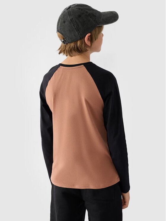 4F 4F Longsleeve 4FJWAW24TLONM293-65S Różowy Regular Fit