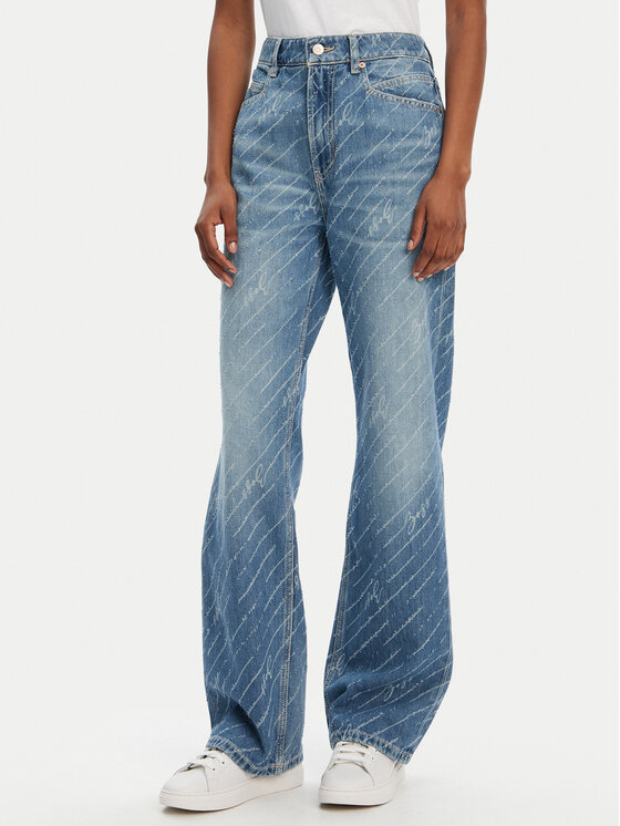 BOSS BOSS Jeansy C_Ada 50545081 Modrá Straight Fit