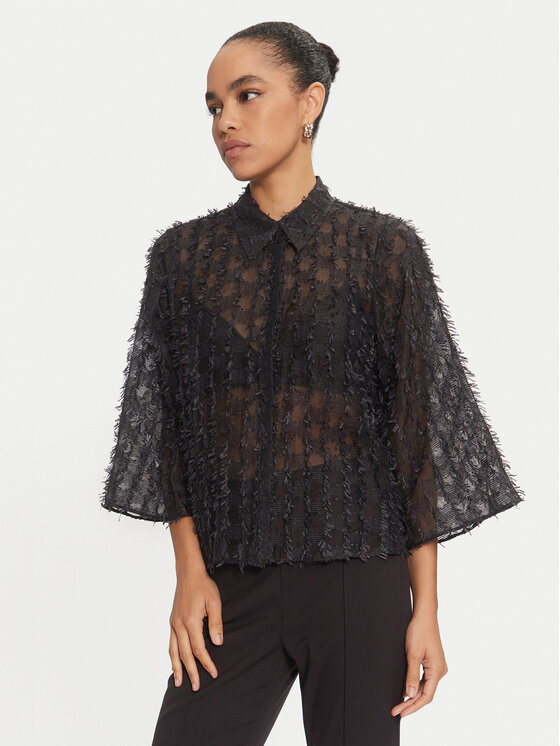 Karen by Simonsen Karen by Simonsen Cămașă Rubina 10105169 Negru Oversize