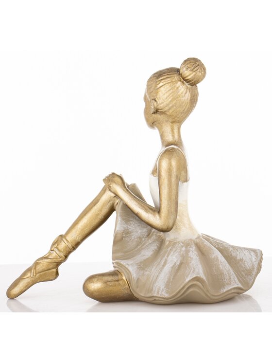 MIAhome MIAhome Figurka siedząca baletniczka ISABELLE Złoty
