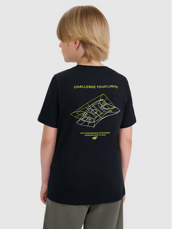 4F 4F T-Shirt URBAN COMMUTER Czarny Regular Fit