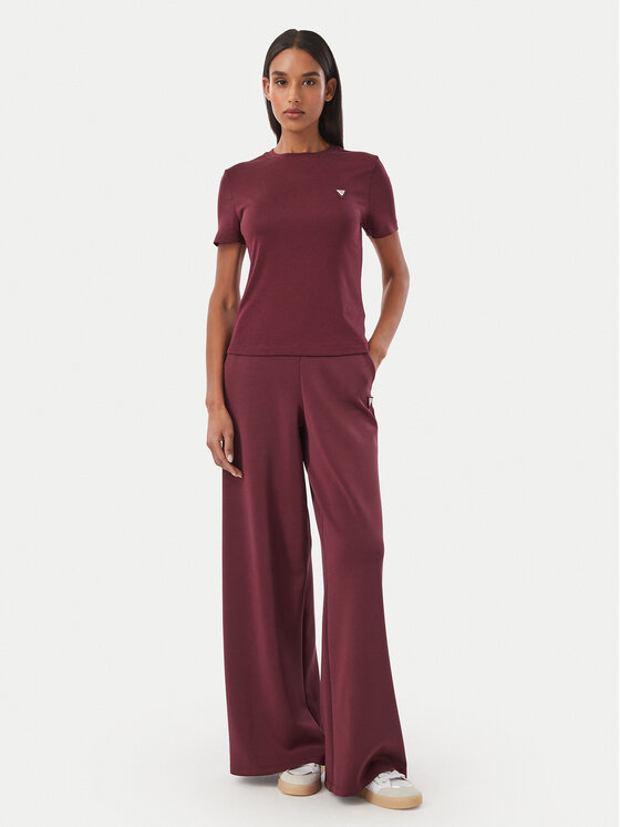 Guess Guess Тишърт V6RI17 KD741 Бордо Regular Fit