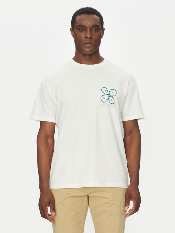 Quiksilver Tričko EQYZT08032 Écru Oversize