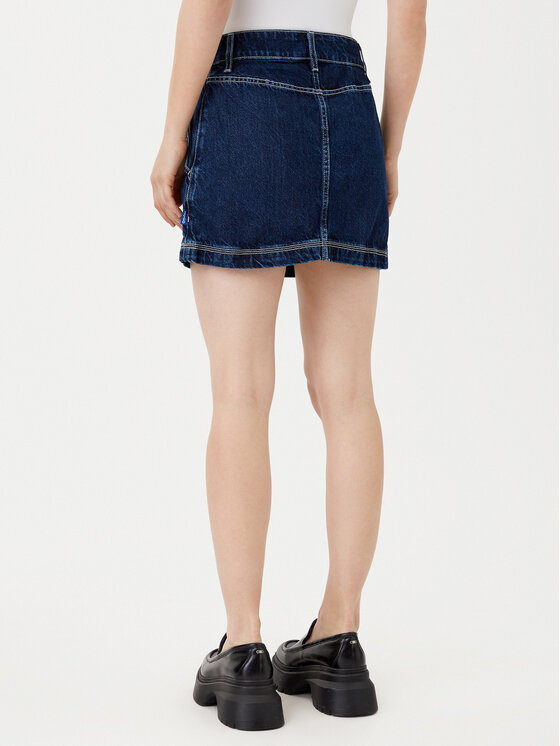 HUGO HUGO Džínsová sukňa mini 50531831 Tmavomodrá Regular Fit