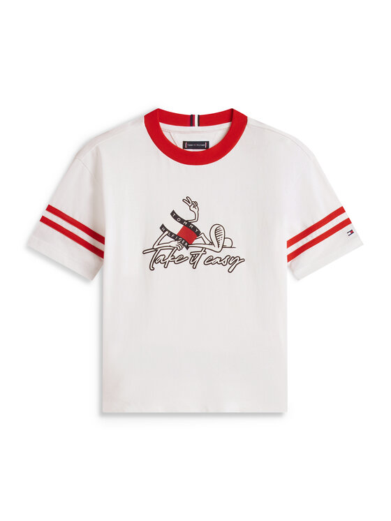 Tommy Hilfiger Tommy Hilfiger Komplekti kuuluvad t-särk ja šortsid Wavy Flag KB0KB10410 Värviline Regular Fit